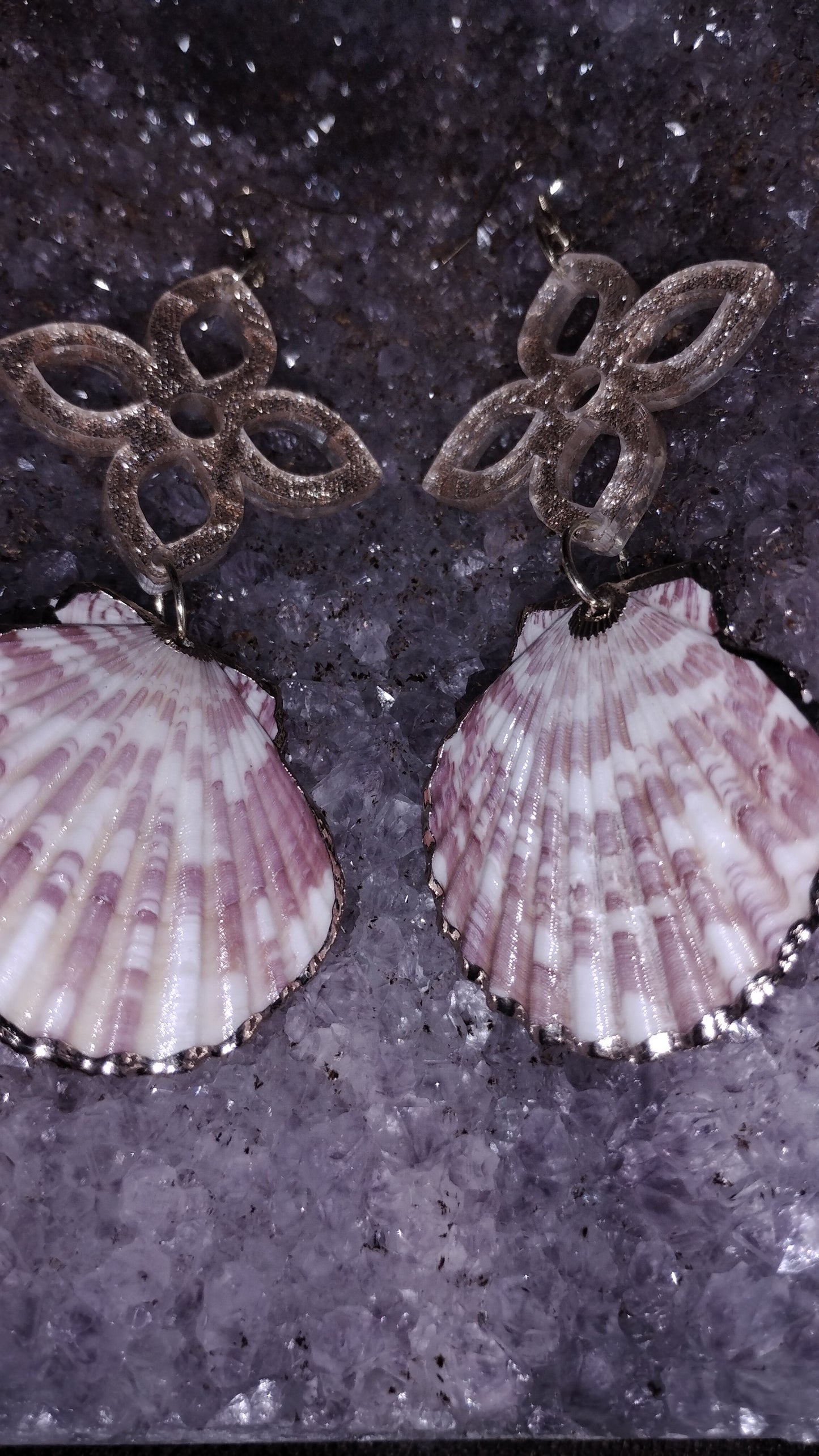 Kokum seashell blossom earrings