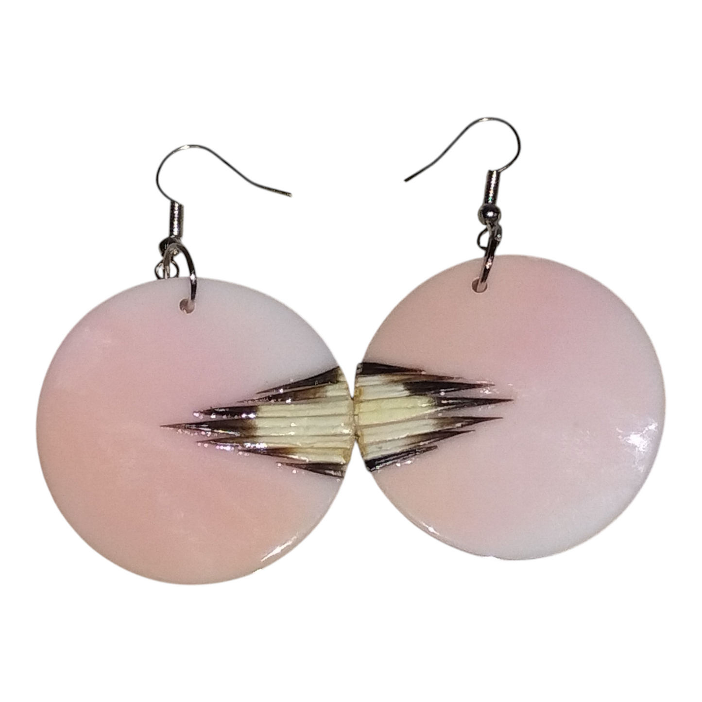 Queen conch & 🦔Quills earrings