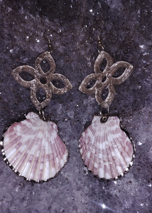 Kokum seashell blossom earrings