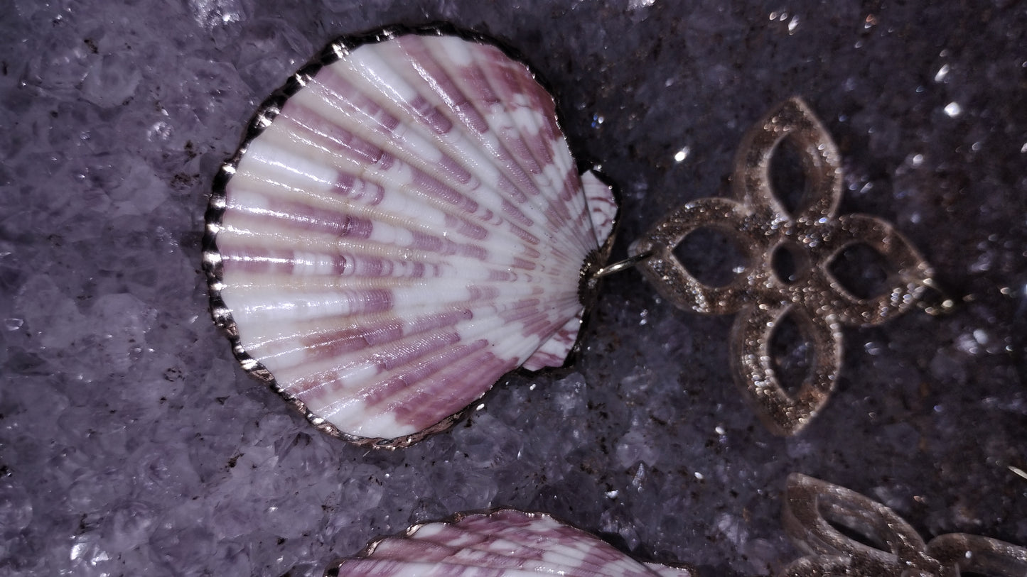 Kokum seashell blossom earrings